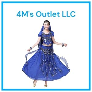 Elegant Blue Dance Costume